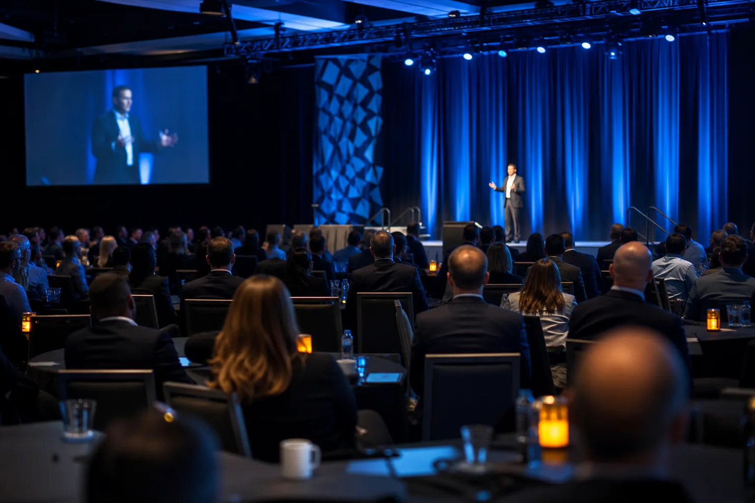 Conference keynote photography for corporate event photo sharing